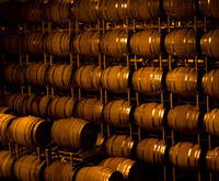 Wine barrels at Domaine Chandon