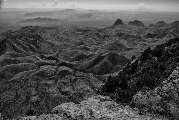 View from the South Rim - probably the Sierra Quemada (a failed volcanic caldera)