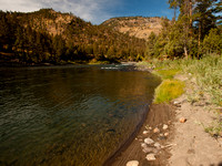 Beach along the Black Canyon of the Yellowstone