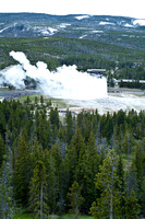 Old Faithful from Observation Point